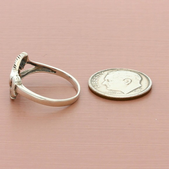 sterling silver trotting horse ring size 7 - Picture 2 of 4